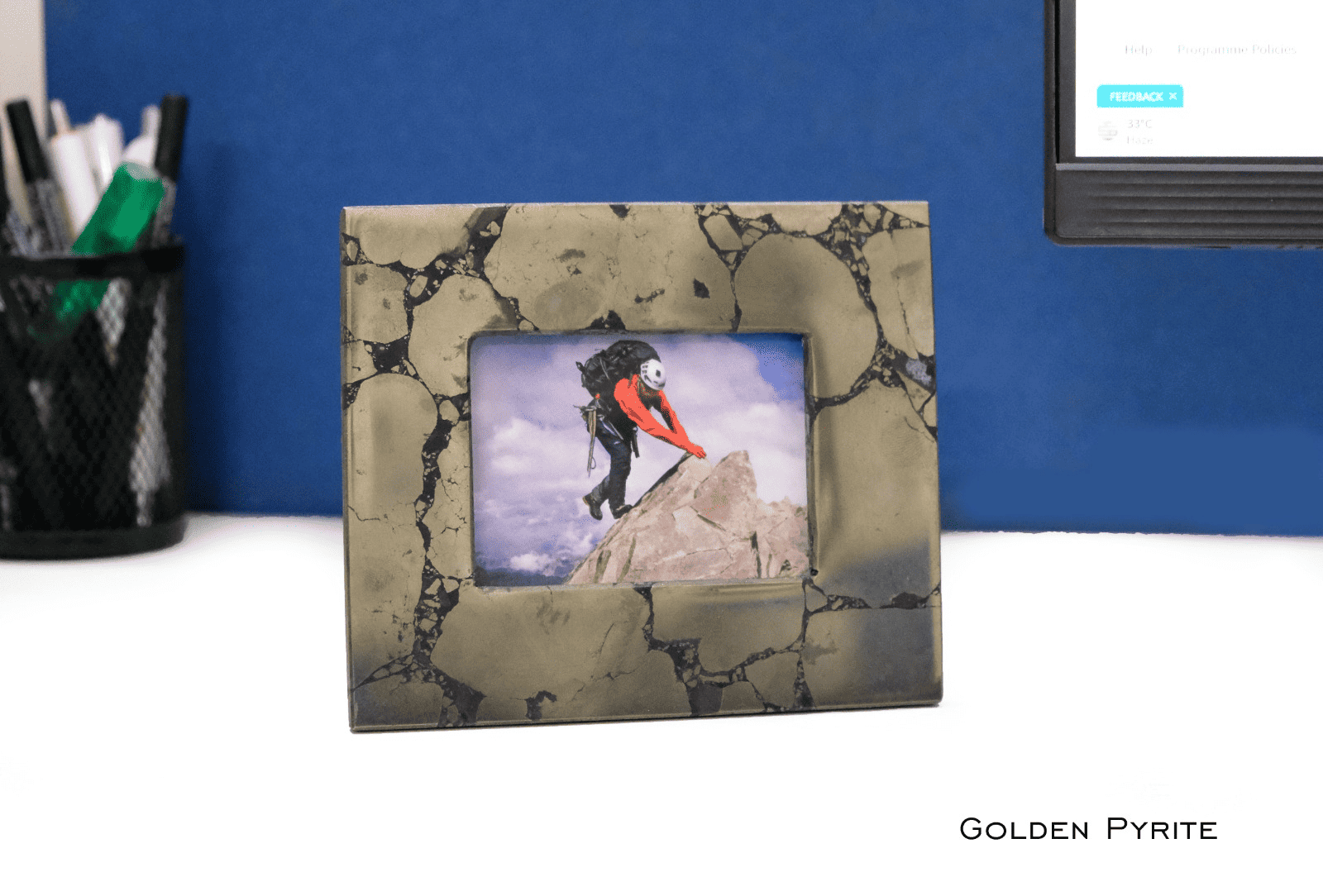 GOLDEN PYRITE PHOTO FRAME